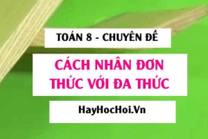 Cách nhân đơn thức với đa thức: Phát biểu quy tắc, Ví dụ và Bài tập Toán 8